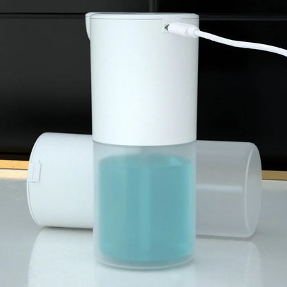 350ML Automatic Foam Soap Dispenser, Smart Touchless Hand Washing Machine, USB Rechargeable, Waterproof for Bathroom