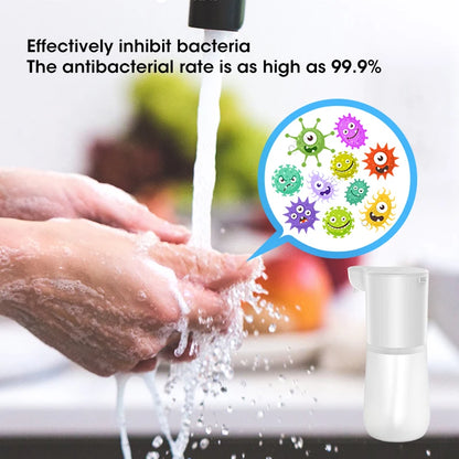 350ML Automatic Foam Soap Dispenser, Smart Touchless Hand Washing Machine, USB Rechargeable, Waterproof for Bathroom