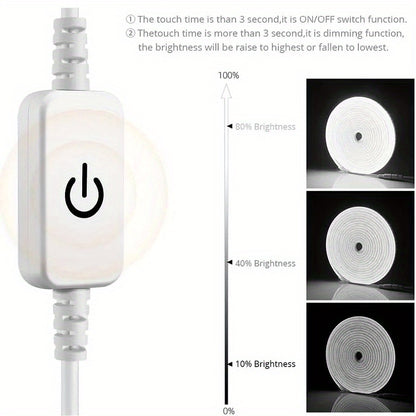Flexible LED Strip Neon Light USB DC Dimmable Waterproof Silicone Neon Sign Tape With Touch Sensor  5