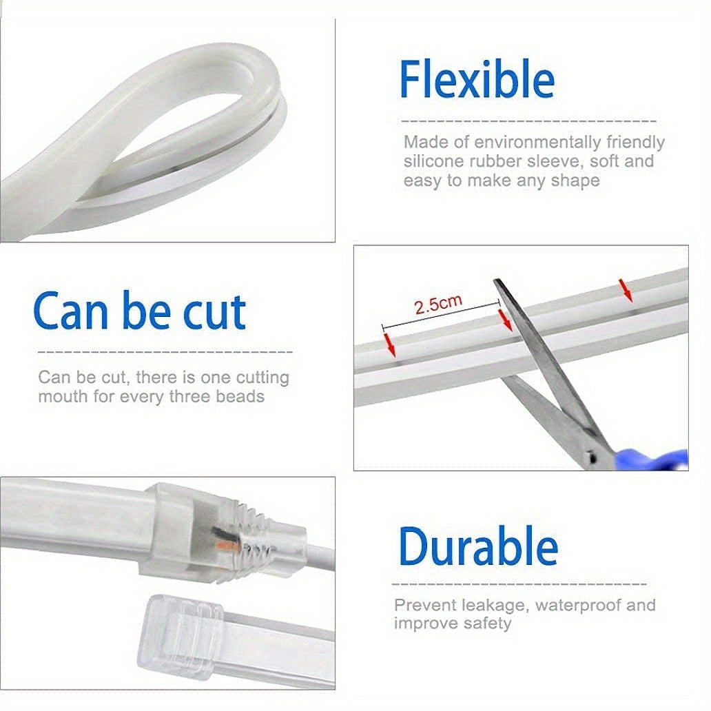 Flexible LED Strip Neon Light USB DC Dimmable Waterproof Silicone Neon Sign Tape With Touch Sensor  4