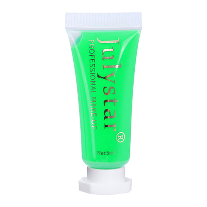Fluorescent Body Painting Pigments 6 Colors Safe Non Toxic Glow Paint For Face Body Halloween Party 10