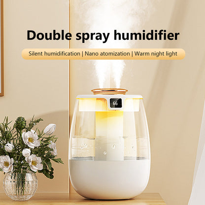 Air Humidifier With Double Spray Port Cool Mist Aroma Diffuser Essential Oil Humidificador  Fragran 4