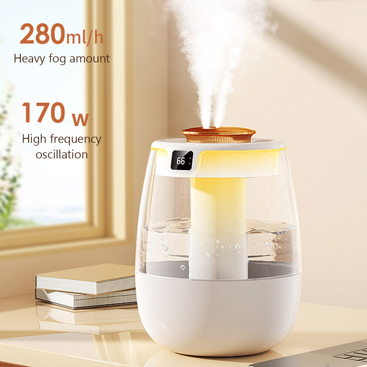 Air Humidifier With Double Spray Port Cool Mist Aroma Diffuser Essential Oil Humidificador  Fragran 6