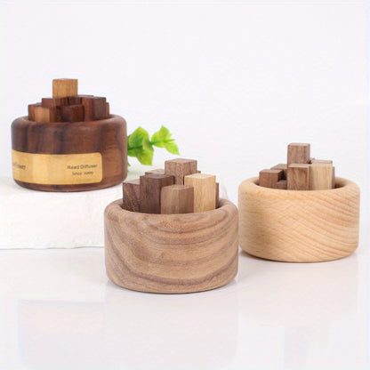 Small Chaidui Essential Oil Fragrance Expander, Beech Wood & Black Walnut Aromatherapy Decor