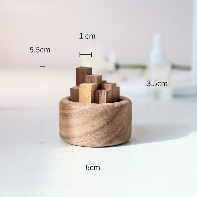 Small Chaidui Essential Oil Fragrance Expander, Beech Wood & Black Walnut Aromatherapy Decor
