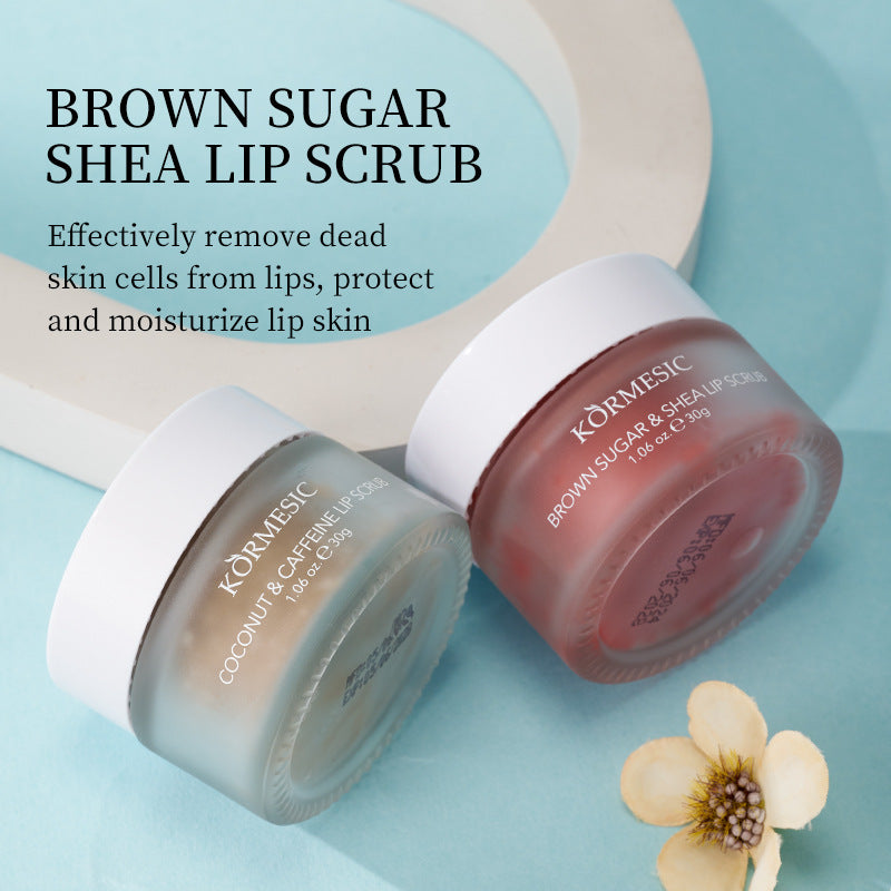 Brown Sugar Lip Scrub 30g Raspberry, Coconut Vanilla Watermelon, Moisturizing Exfoliating Brighten Lip Care Gift Women