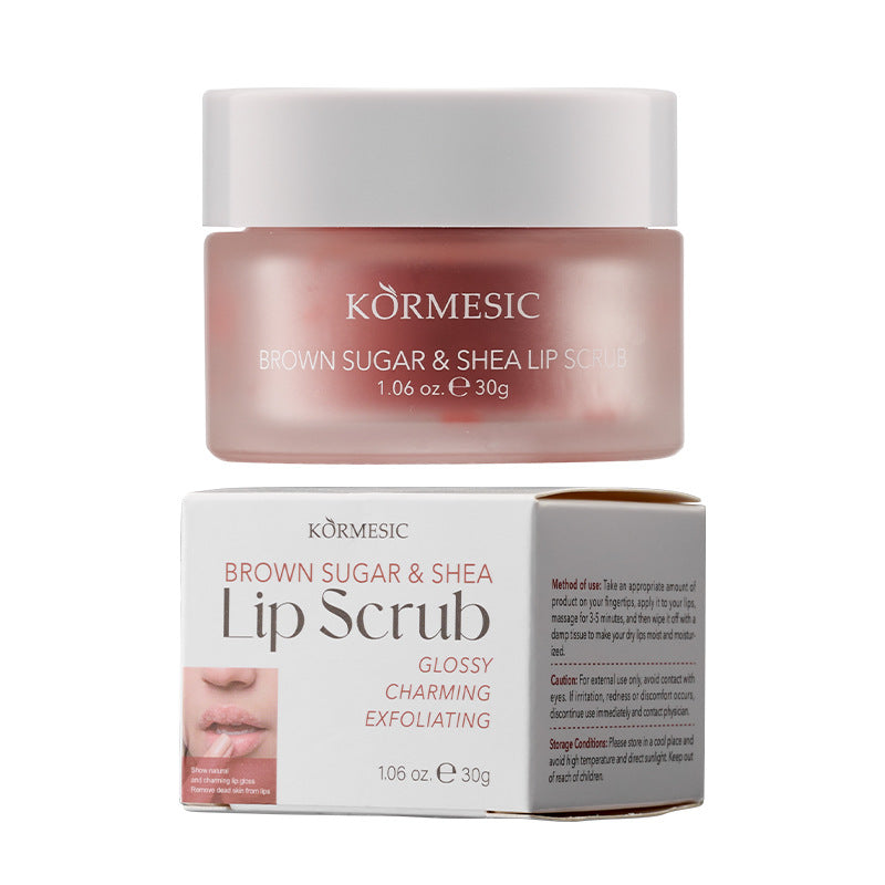Brown Sugar Lip Scrub 30g Raspberry, Coconut Vanilla Watermelon, Moisturizing Exfoliating Brighten Lip Care Gift Women
