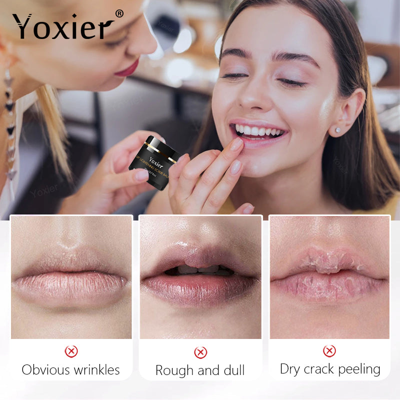Lip Lightening Scrub Balm, Remove Dead Skin Stains, Lighten Pigmentation, Nourish Moisturize Brighten Black Lips