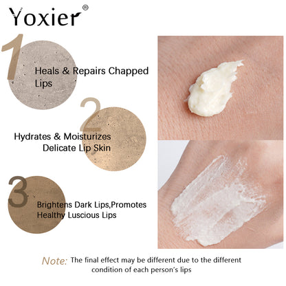 Lip Lightening Scrub Balm, Remove Dead Skin Stains, Lighten Pigmentation, Nourish Moisturize Brighten Black Lips