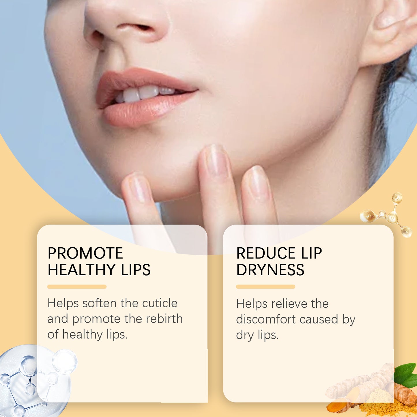 Turmeric Lip Scrub For Exfoliating Dead Skin Removal Fade Lip Lines Reduce Melanin Moisturizing Nou 1