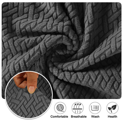 Elegant Jacquard Polyester Armchair Sofa Cover for Living Room, Elastic 1-Seat Slipcover, Machine Washable Furniture