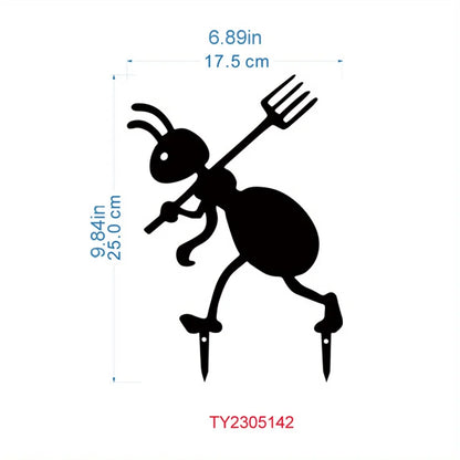 Garden Decor Ants Metal Ants Backyard Lawn Stakes Garden Iron Crafts Yard Metal Art  Gardening Orna 6