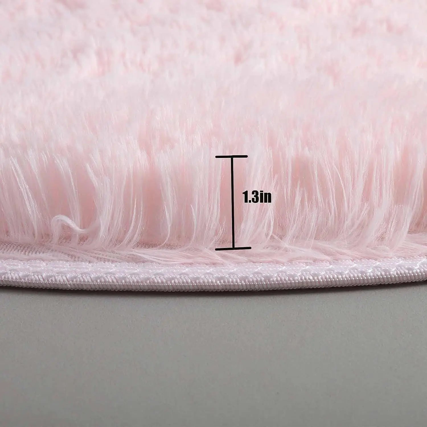 Fluffy White Round Rug Mat Super Soft Plush Carpets For Bedroom Living Room Kid Room Salon Thick Pi 4