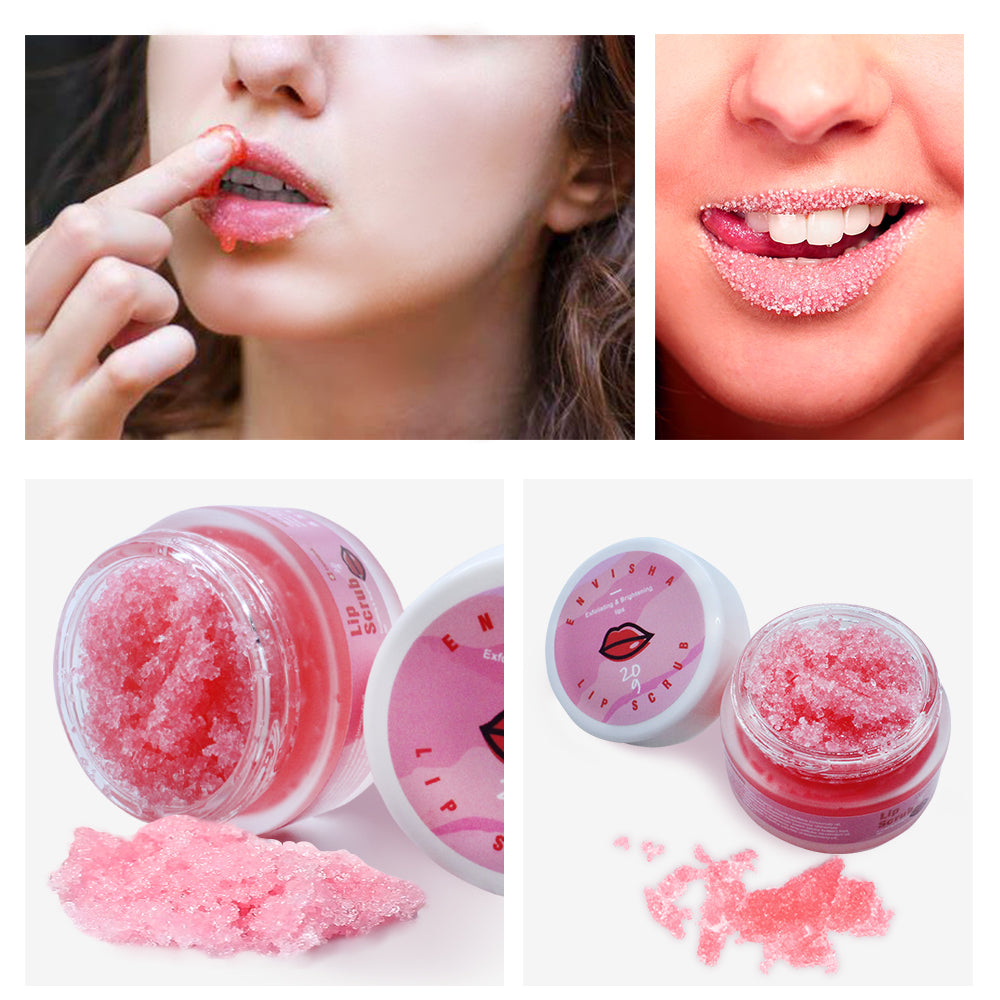 Moisturizing Sugar Lip Scrub Cream Exfoliating Organic Mint Lip Care Face Skin Care Nourish Smooth  4