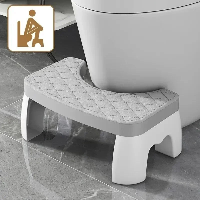 1PC Waterproof Squatty Potty Toilet Stool, Foldable Foot Stool for Adults, Elderly, Pregnant Women, Kids