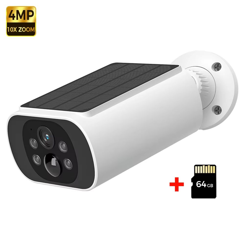 ALEVIO 25K Outdoor Solar Security Camera  Wireless WiFi Surveillance With Color Night Vision  AI Mo 9