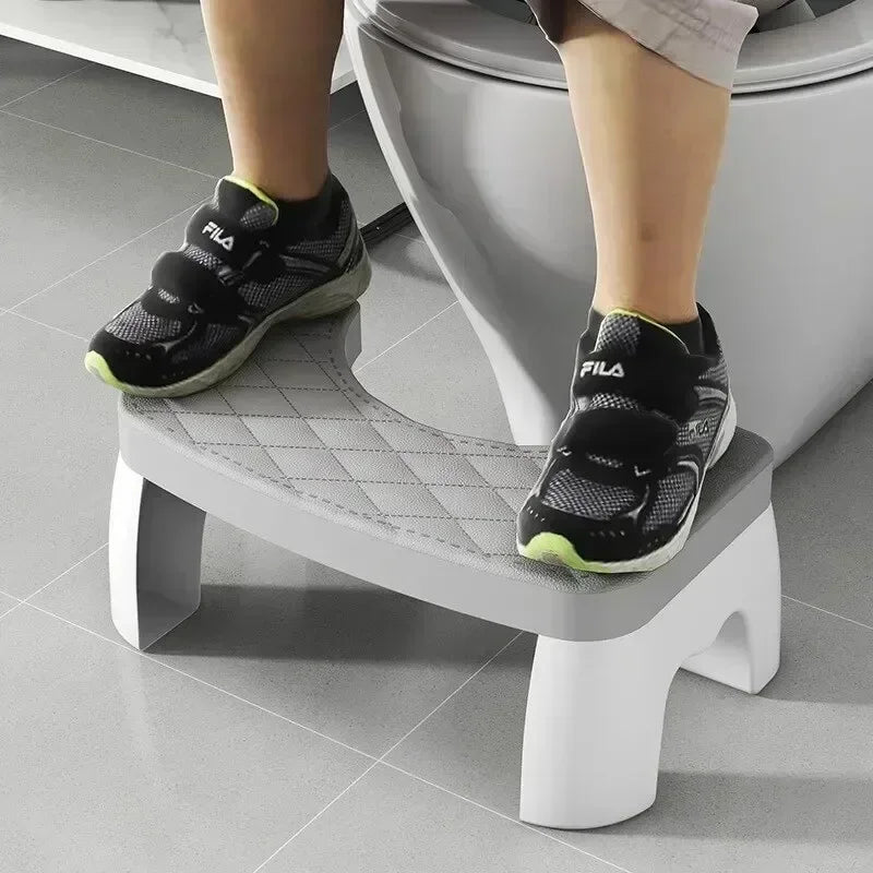 1PC Waterproof Squatty Potty Toilet Stool, Foldable Foot Stool for Adults, Elderly, Pregnant Women, Kids