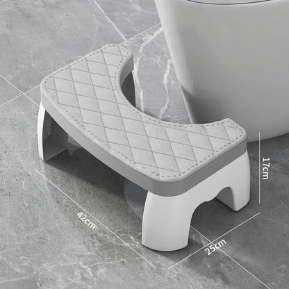 1PC Waterproof Squatty Potty Toilet Stool, Foldable Foot Stool for Adults, Elderly, Pregnant Women, Kids