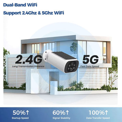 ALEVIO 25K Outdoor Solar Security Camera  Wireless WiFi Surveillance With Color Night Vision  AI Mo 4