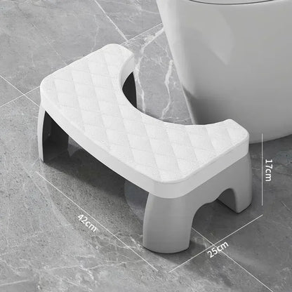 1PC Waterproof Squatty Potty Toilet Stool, Foldable Foot Stool for Adults, Elderly, Pregnant Women, Kids