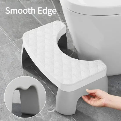 1PC Waterproof Squatty Potty Toilet Stool, Foldable Foot Stool for Adults, Elderly, Pregnant Women, Kids
