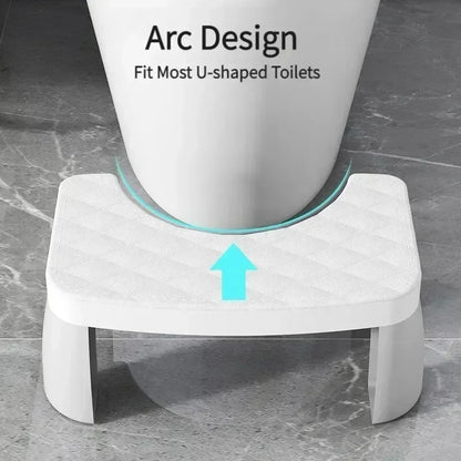 1PC Waterproof Squatty Potty Toilet Stool, Foldable Foot Stool for Adults, Elderly, Pregnant Women, Kids