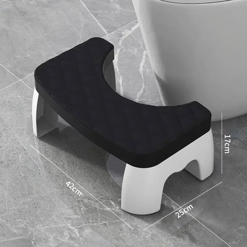 1PC Waterproof Squatty Potty Toilet Stool, Foldable Foot Stool for Adults, Elderly, Pregnant Women, Kids