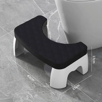 1PC Waterproof Squatty Potty Toilet Stool, Foldable Foot Stool for Adults, Elderly, Pregnant Women, Kids
