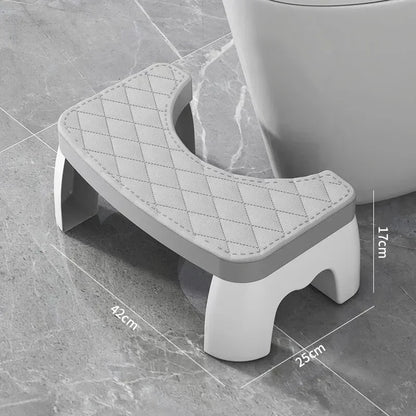 1PC Waterproof Squatty Potty Toilet Stool, Foldable Foot Stool for Adults, Elderly, Pregnant Women, Kids