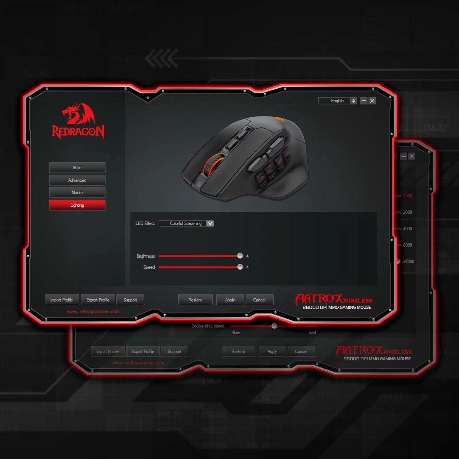 Redragon M811 PRO Wireless MMO Gaming Mouse  15 Programmable Buttons With RGB Backlight  Macro Keys 2