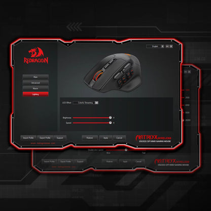 Redragon M811 PRO Wireless MMO Gaming Mouse  15 Programmable Buttons With RGB Backlight  Macro Keys 2