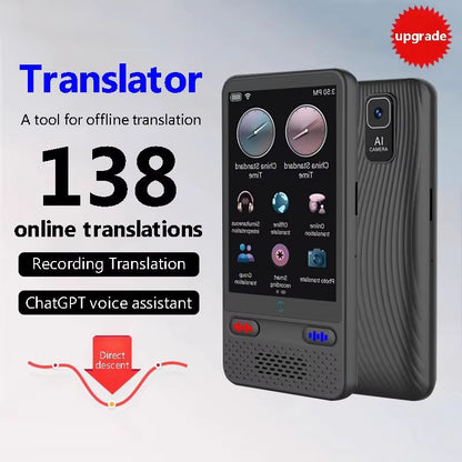 AI Language Translator Device – Real-Time Two-Way Voice Translation with 138 Languages Support