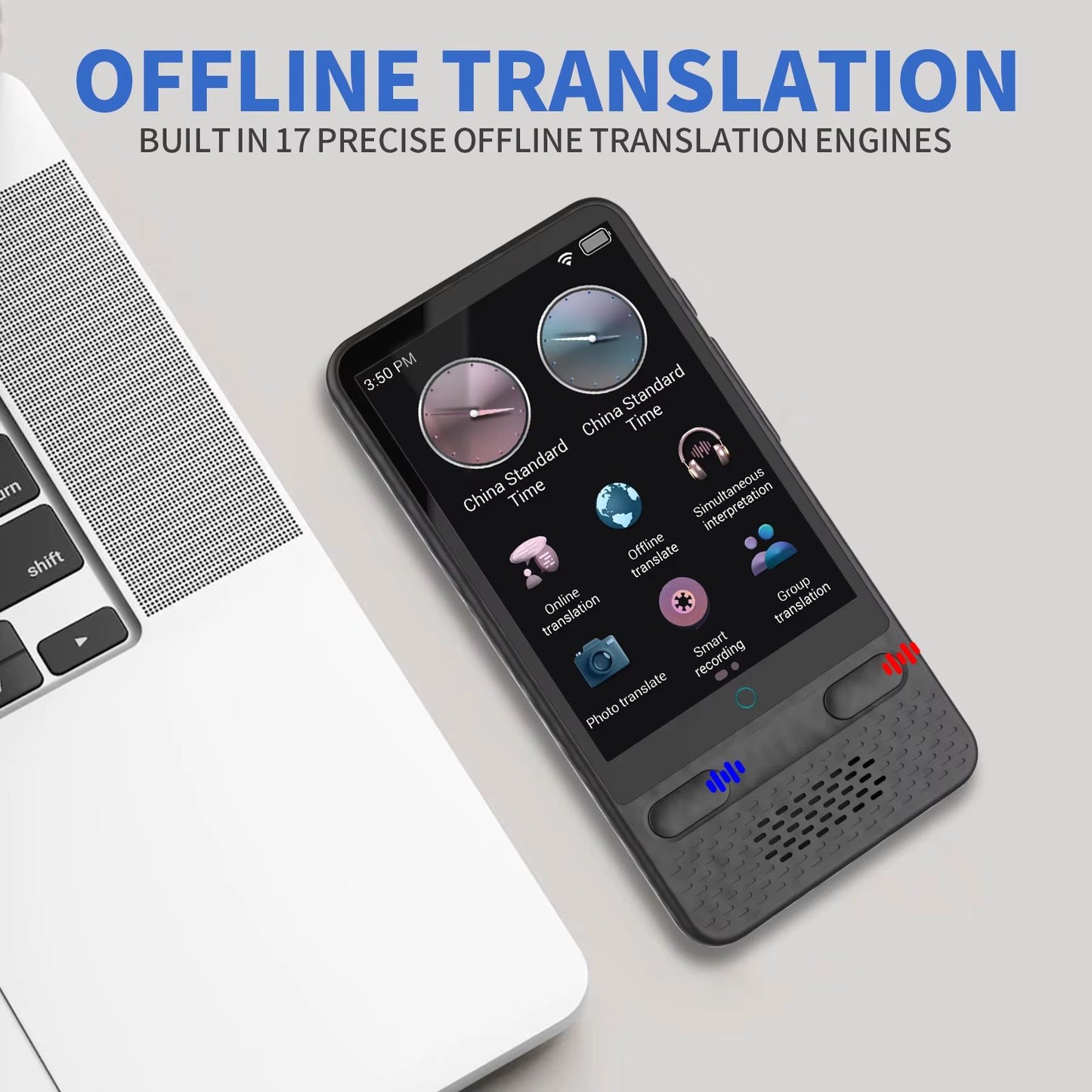 AI Language Translator Device  RealTime TwoWay Voice Translation With 138 Languages Support 5