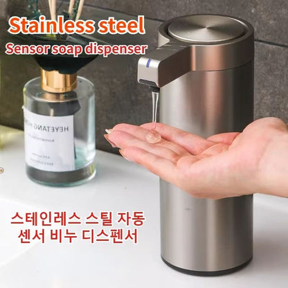 304 Stainless Steel Automatic Soap Dispenser – Touchless Sensor Liquid Soap Pump for Kitchen & Bathroom