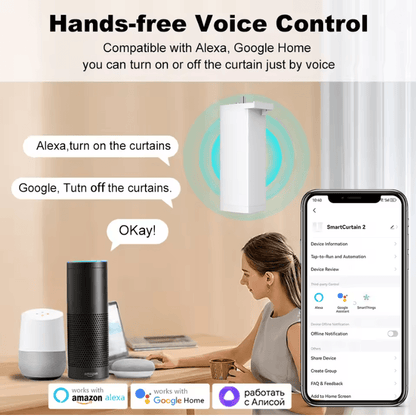 Tuya Smart Zigbee WiFi Curtain Motor Silent Electric Shutter Motor With Remote And App Control 1
