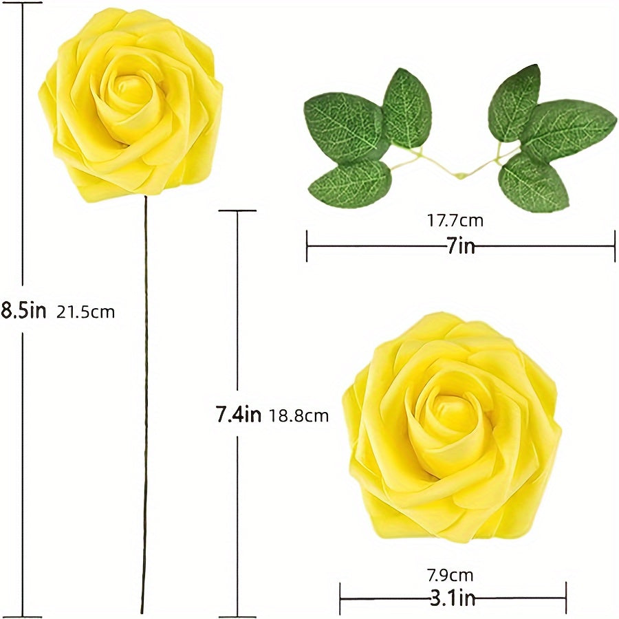 Realistic Artificial Flowers Roses With Stem DIY Wedding Bouquets Party Decor Centerpieces  Home De 5