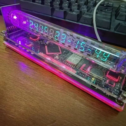 Vintage Nixie Tube Clock  Retro Glow Tube Digital Table Clock For Home Office And Gifts 2
