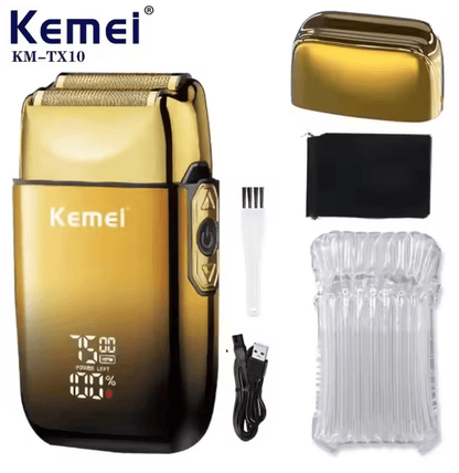 Kemei TX10 Electric Shaver Rechargeable Foil Razor For Men Bald Head And Beard Grooming 2
