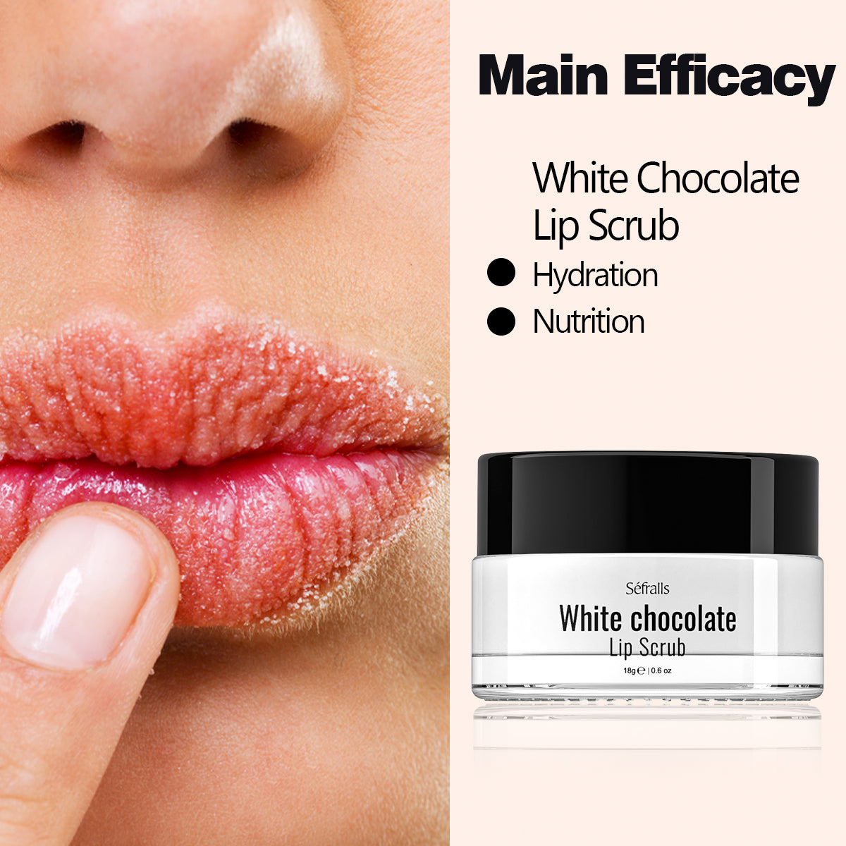 White Chocolate Lip Scrub Lipstick Care Exfoliate And Replenish Fade Lip Lines 18g Lip Exfoliator T 4