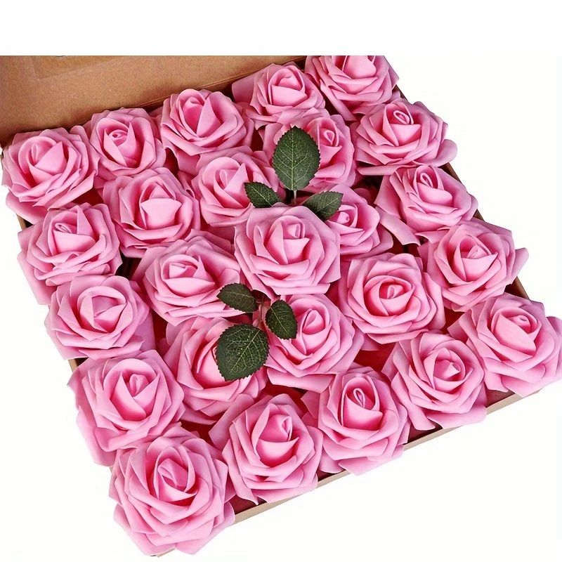 Realistic Artificial Flowers Roses With Stem DIY Wedding Bouquets Party Decor Centerpieces  Home De 12