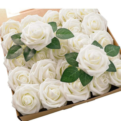 Realistic Artificial Flowers Roses With Stem DIY Wedding Bouquets Party Decor Centerpieces  Home De 14