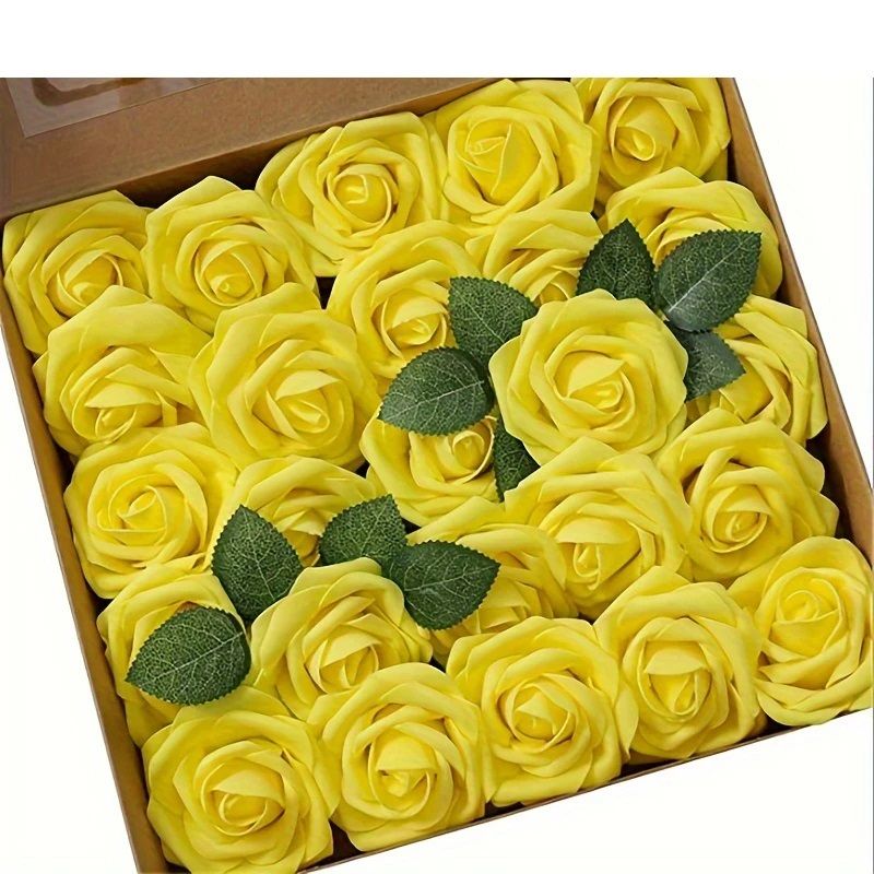 Realistic Artificial Flowers Roses With Stem DIY Wedding Bouquets Party Decor Centerpieces  Home De 15