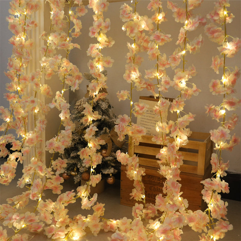 Artificial Sakura Flowers Vine For Wedding Garden Rose Arch Home Party Decoration Bridal Fake Silk