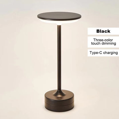 LED Table Lamp With Touch Sensor  Rechargeable Portable Night Light For Bedroom Reading Restaurant  6