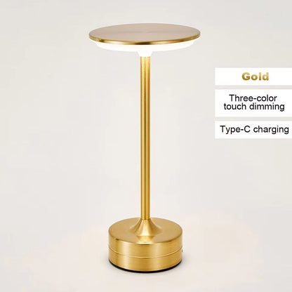 LED Table Lamp With Touch Sensor  Rechargeable Portable Night Light For Bedroom Reading Restaurant  7