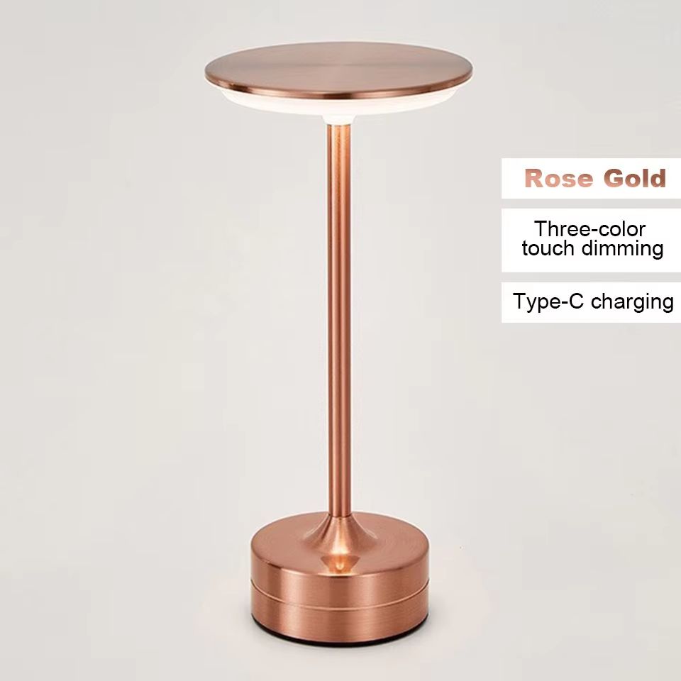 LED Table Lamp With Touch Sensor  Rechargeable Portable Night Light For Bedroom Reading Restaurant  8