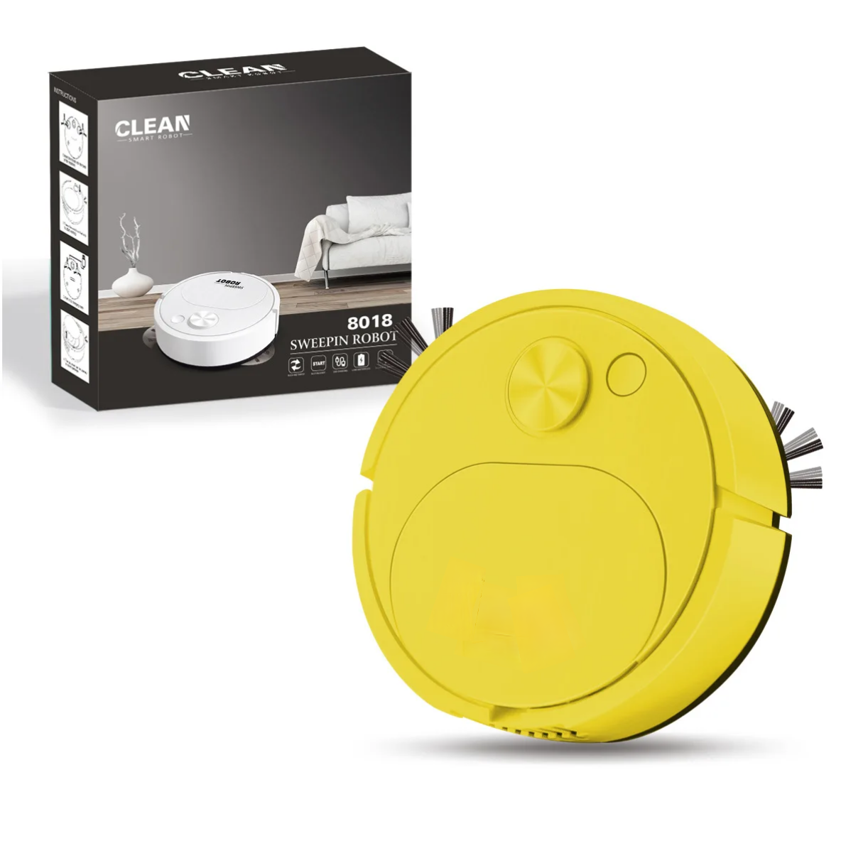 Smart USB Sweeping Robot Vacuum Cleaner Mopping 3 In 1 Wireless 1500Pa Automatic Floor Cleaning Mac 8