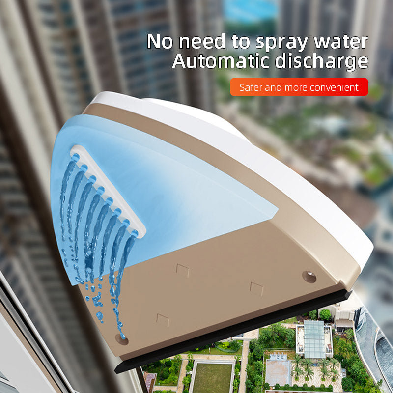 Magnetic Glass Window Cleaning Tool Water Discharge DoubleLayer Wiper Professional Household Specia 3