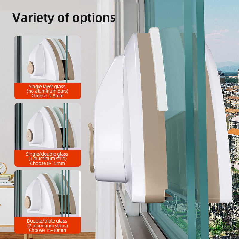 Magnetic Glass Window Cleaning Tool Water Discharge DoubleLayer Wiper Professional Household Specia 4