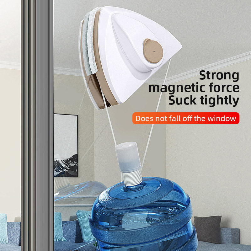Magnetic Glass Window Cleaning Tool Water Discharge DoubleLayer Wiper Professional Household Specia 5